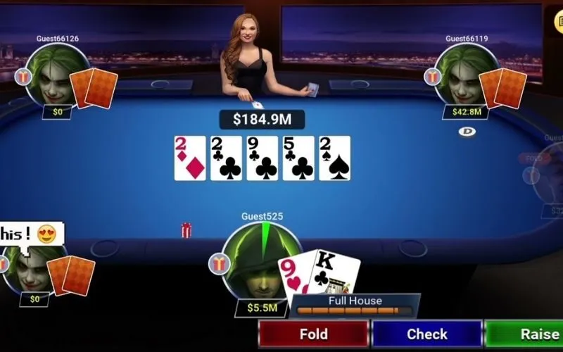 Tham gia vào sảnh poker Zowin